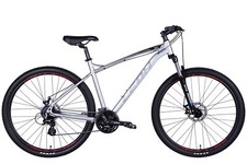Mountain Bike Hardtail MTB 29 " Aluminium Disc Brake Silver Fh 20 1/8in Bicycle