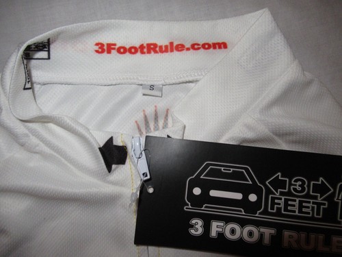 3 Foot Rule Cycling Jersey Bike Biker Shirt Small New! - Picture 5 of 7
