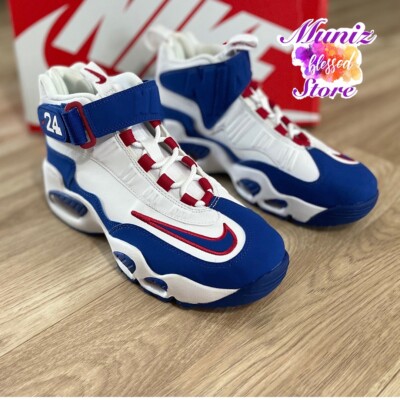 Air Griffey Max 1 USA GS Sz 6.5Y Women Sz 8 Shoes Red White Blue