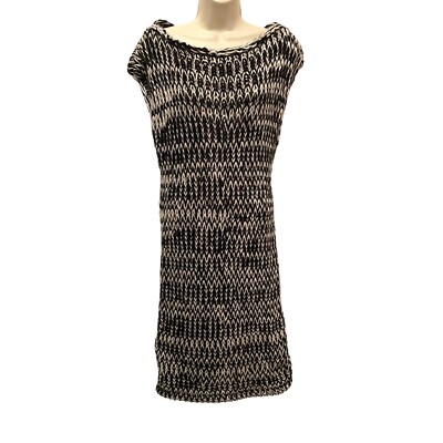 Stile Benetton Women's Wool & Alpaca Blend Loose Knit Weave Sweater Dress  Medium | eBay