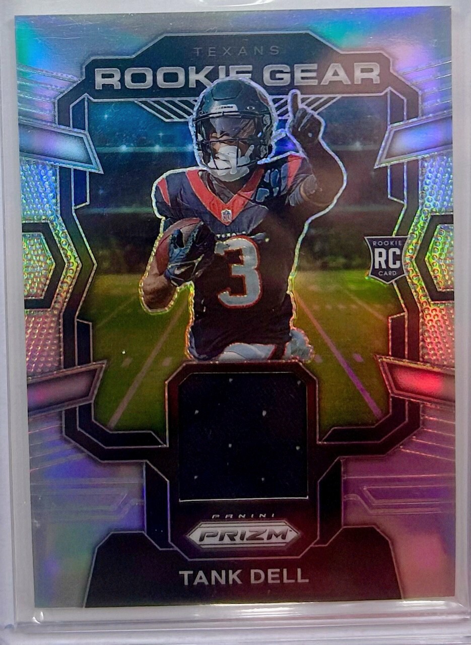 2023 Panini Prizm Tank Dell  #RG-TD ROOKIE GEAR Silver Prizm Memorabilia Patch