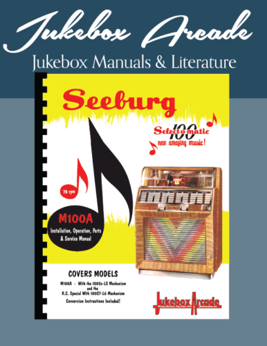 Seeburg M100A & R.C. Manuel d'entretien spécial, listes de pièces de Jukebox Arcade - Photo 1/1