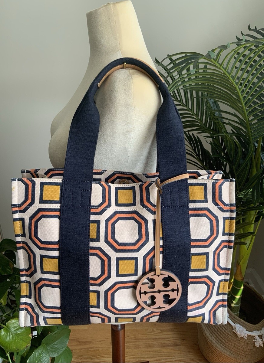 バッグ TORY BURCH X DAVID HICKS OCTAGON LARGE TOTE BAG | eBay