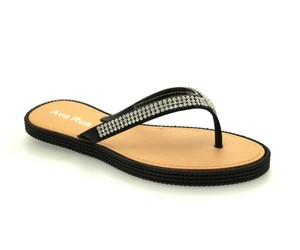 diamante jelly flip flops