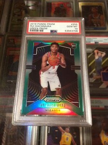 2019-20 Prizm Rui Hachimura GREEN PRIZM RC Rookie 255 PSA 10 GEM MINT LA Lakers