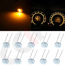 10x Yellow 3SMD LED Instrument Panel Gauge Cluster Light Bulbs 4.7mm Replacement