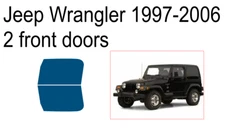 Premium Nano Carbon Window Tint fits Jeep Wrangler 1997-2006 Precut Tint 2F