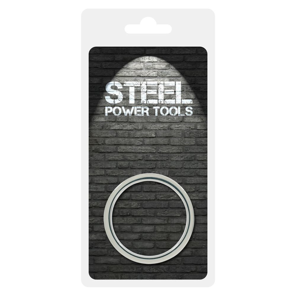 Anello fallico in acciaio inossidabile diametro 4 cm steel power tools cockring