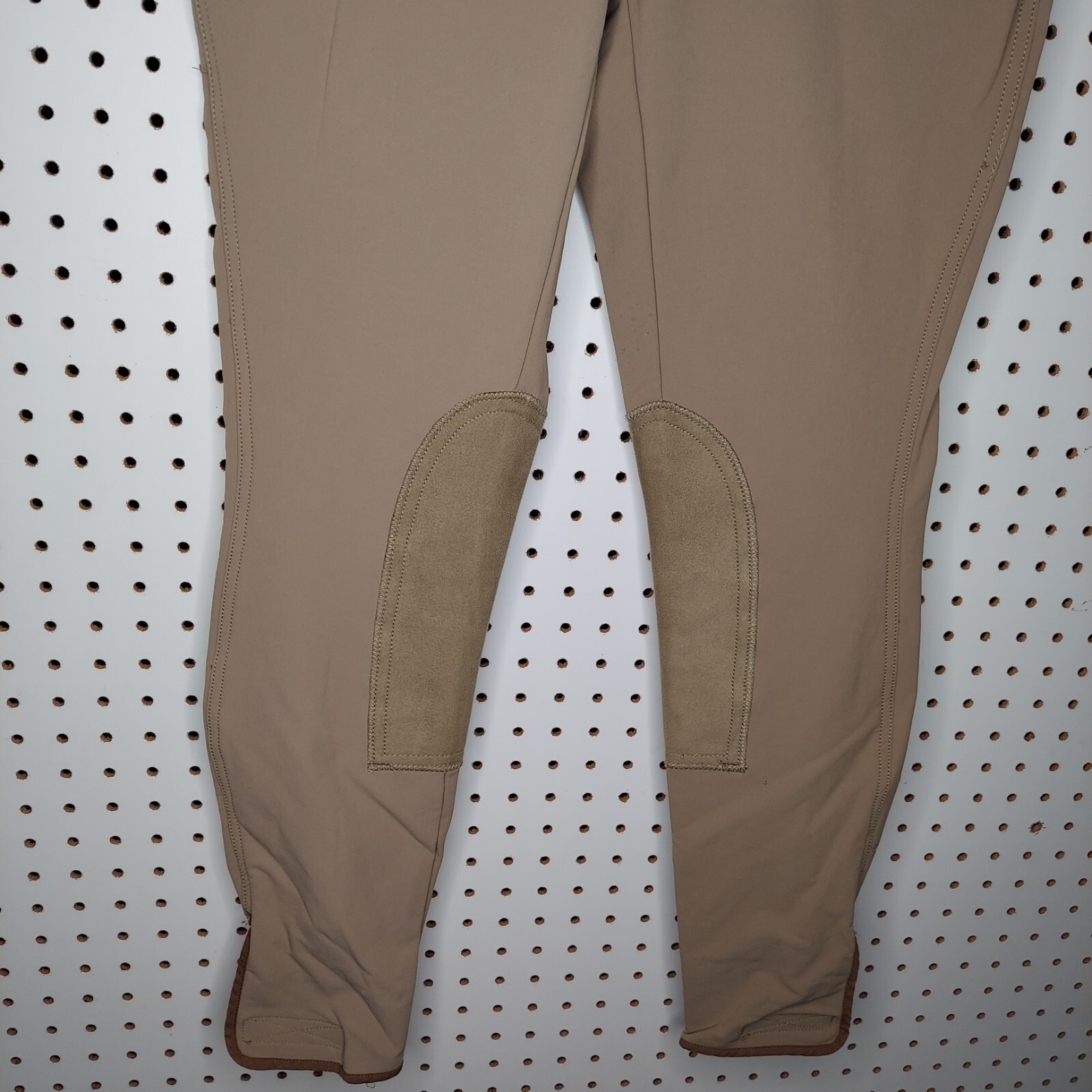 Goode Rider Equistrian Breeches Pants Womens 28R Horseback Brown Stretch Lo-Rise