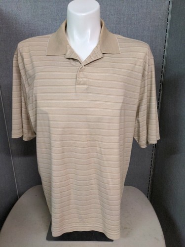 Haggar Performance Cool 18 Tan Stripe 