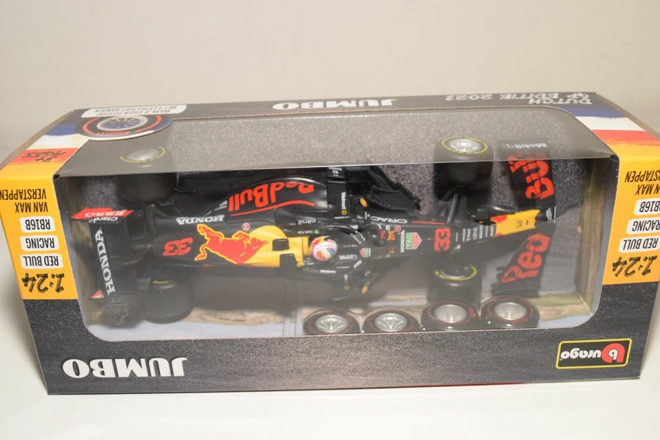 1:24 BBURAGO BURAGO MAX VERSTAPPEN RED BULL RB16B JUMBO 2021 RARO CAMPIONE DE... - Immagine 2 di 4