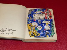 [Coll.R-JEAN MOULIN ART XXe] MELIK OUZANI GOUACHE ORIGINALE 94 sur Livre ARAGON 