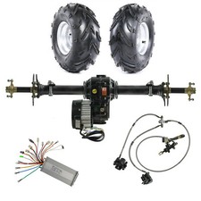 30" Rear Differential Axle Kit 48v 1000W Motor 7" Wheels Tire Golf GO Cart Trike