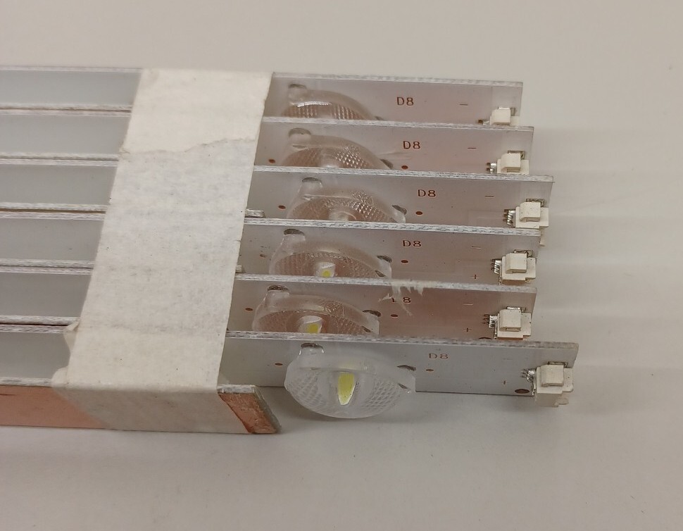 Polaroid 55GSR4100KM LED Strip Set (12) DLED550M1-4K-R08-A0 DLED550M1-4K-L07-A0