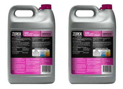 2x Gallon OEM ZEREX G40 (PINK) Coolant Antifreeze Fluid For MERCEDES 2015-2024
