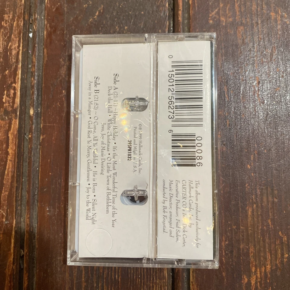 LISTEN! IT'S CHRISTMAS Johnny Mathis Hallmark (Cassette, 1999) NEW SEALED - Image 2 of 3