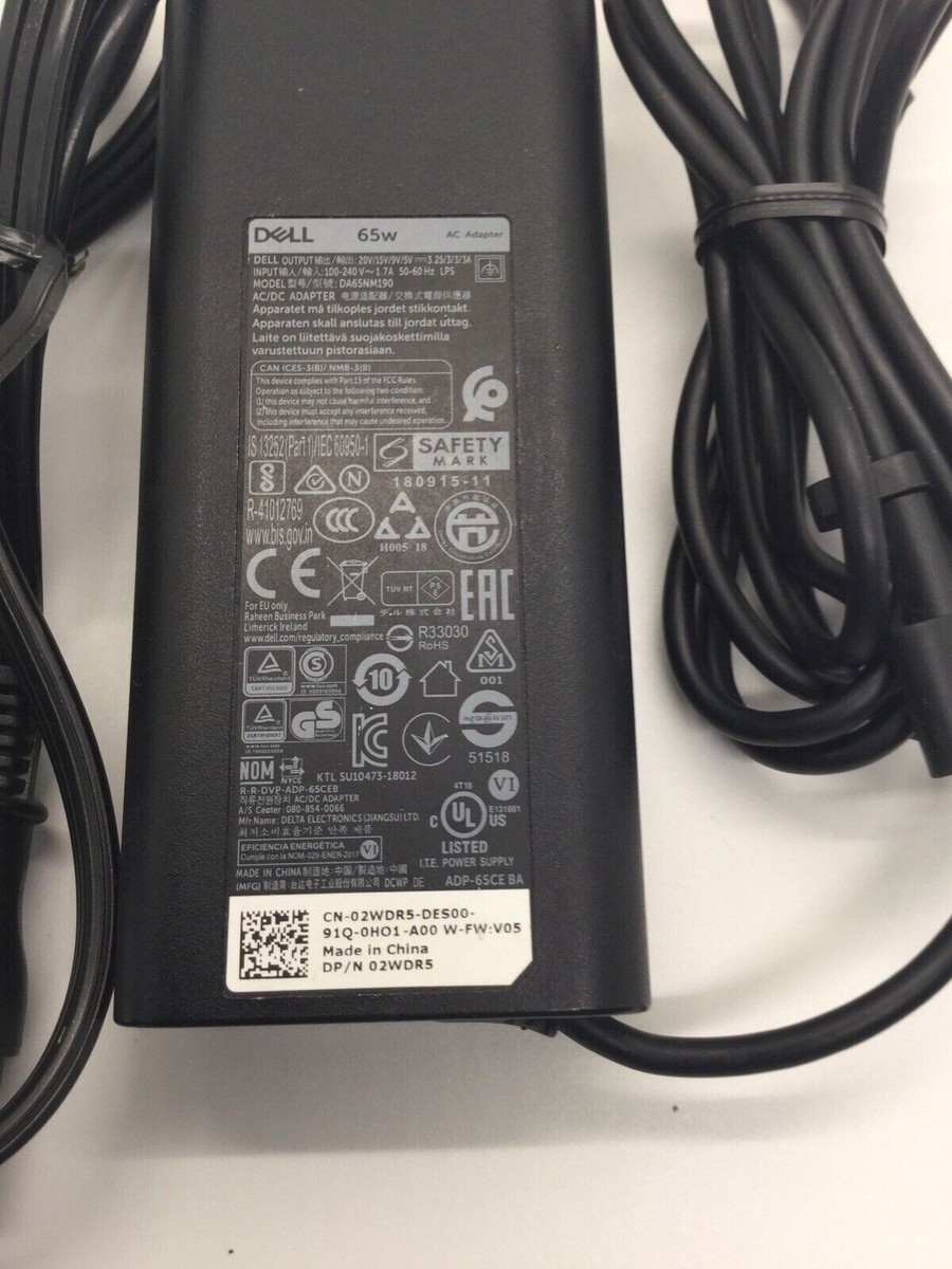 Dell Latitude 3190 2-in-1 65W Laptop Charger For Dell Latitude 7400 7490 7480 7290 7280 5400 5300 5480 5490 5310 3190 3150... Dell 09rn2c - Foto 4