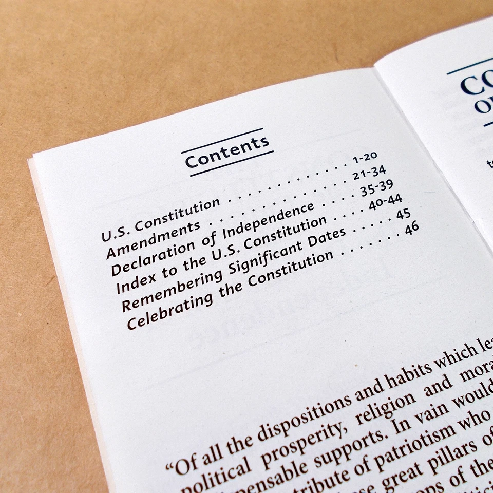 5 COPIES! U.S. Pocket Constitution, Declaration of Independence, Bill of Rights - Image 3 of 4