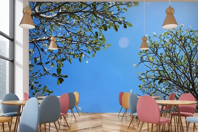 3D Sky Tree Branches G1281 Wallpaper Wall Murals Removable Self-adhesive Honey