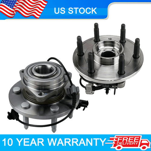 AFA Motors 12-Piece Front Upper Control Arm & Wheel Hub Bearing Kit For Chevy GMC Suburban Sierra 1500 – Lifetime Warranty