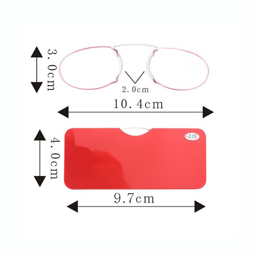 Lesebrille Mini Nasenauflage Lesebrille Clip Nasenzwicker 1.0 1.5 2.0 2.5 3.0 - Bild 7 von 11