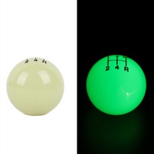 5 Speed Glow In Dark Greenbluered Round Ball Universal Manual Gear Shift Knob
