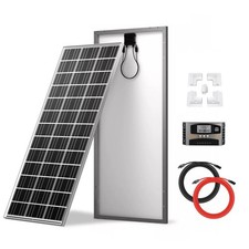 200W Solar Panel Kit with Brackets MPPT 40A Charge Controller Motorhomes Trailer