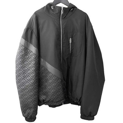 Fendi Reversible FF Nylon Windbreaker Jacket 717250190 141288520