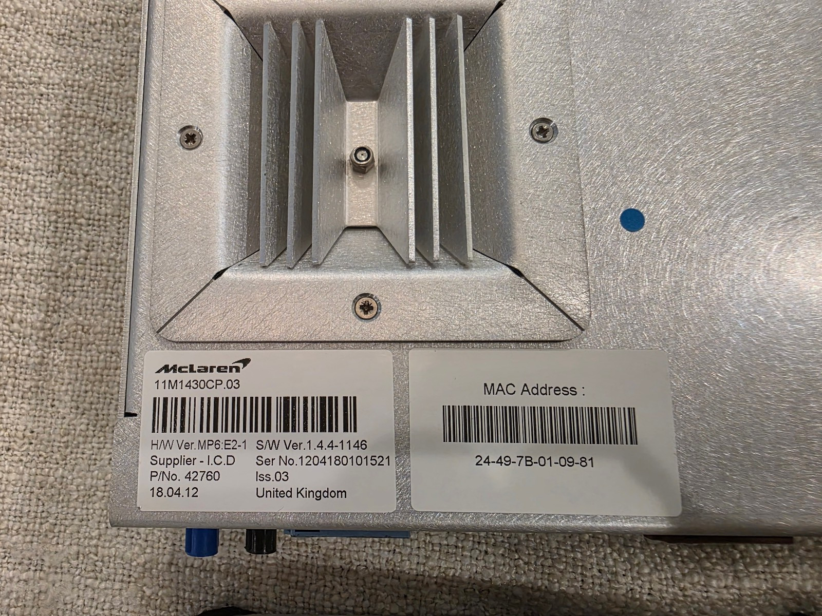 McLaren IRIS 1 System - Original OEM