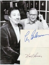 Neil Simon & Cy Coleman- Signed Index Cards w/Photo