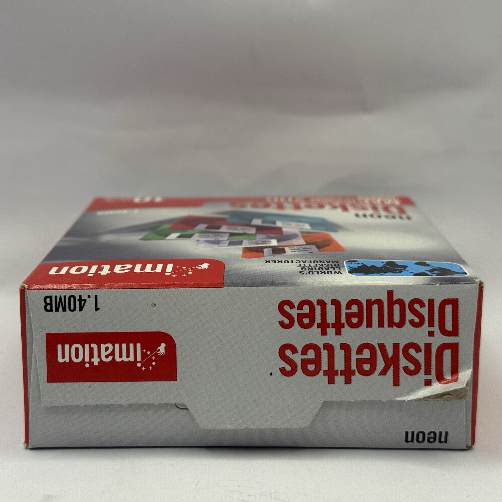 Imation Neon Mac Formatted 2HD 1.4 MB 3.5 Diskettes Qty 10 New In Box Sealed