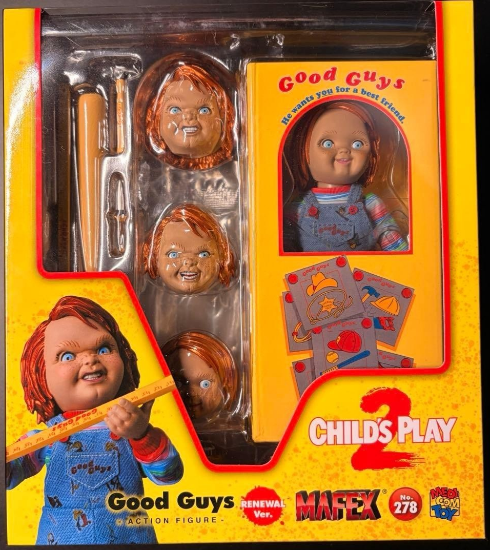 Child's Play 2 Chucky Figure Mafex Good Guy 5in Unopened From