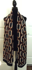 Women's Shawl Cape Brown Black Very Large-54x36 in