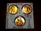 Lustrous RED Cartwheel Gem+ Brilliant Unc. 1938PDS Lincoln Penny Year Set L1