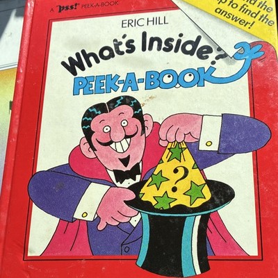 Eric Hill What s Inside? Peek-a-Book HC Flap 1984 Price/Stern/Sloan