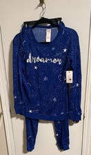 Women's Blue Secret Treasures Dreamer Pajama Set Size Small New with Tags