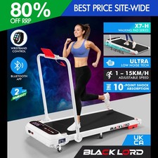 BLACK LORD Treadmill Incline Bluetooth Foldable Compact Under Desk Walking Pad