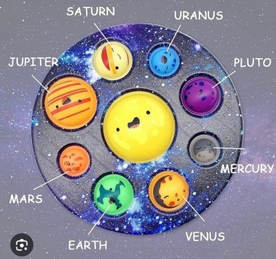 Simple Dimple Toys Solar System Pop-It Tactile Sensory Toy Kids Fidget