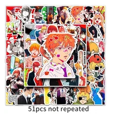 Mix 10/50 PCs Chainsaw Man Power Denji Jump Anime Luggage Sticker-No Duplicate