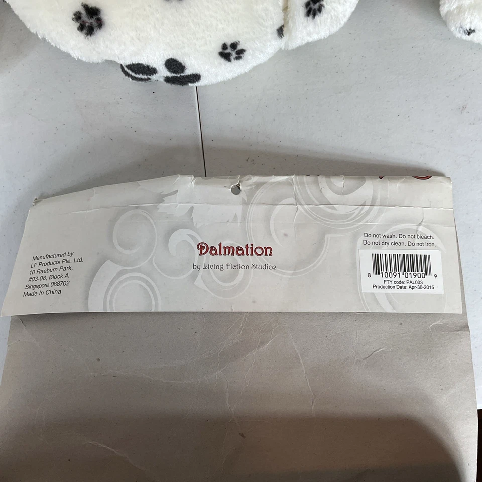 Dalmation Plush Puppy Costume Toddler 2-4T Living Fiction NWOT - Image 4 of 4