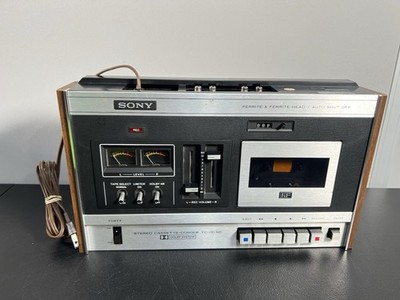 Vintage Sony Stereo Cassette Recorder Cassette Deck Model TC-131SD Works!