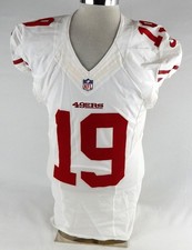 2016 San Francisco 49ers Mose Frazier #19 Game Issued White Jersey NP Rem 40 1