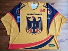 Rare Shield XXL Gold Germany Game Used Inline Roller Hockey Jersey #25