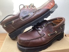 Image of Timberland Men's Classic 3 Eye Leather Waterproof Boat Shoes Brown Uk 6.5 New Ol