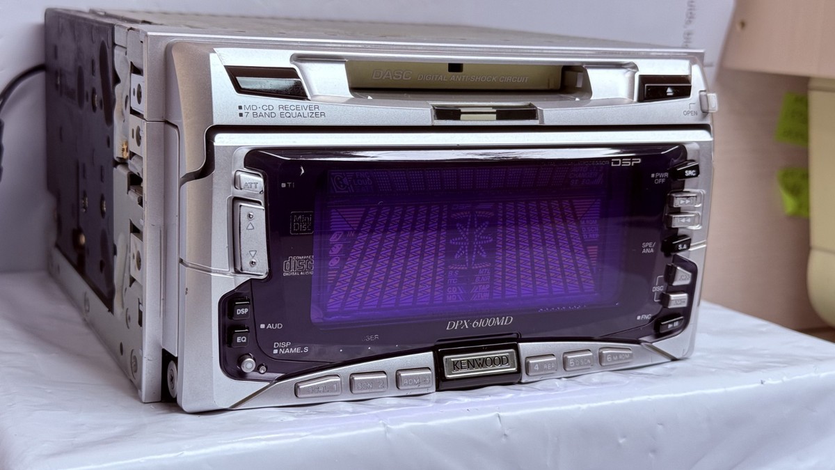 KENWOOD DPX-6100MD 2DIN CD MD JDM Car Audio w/ External Bluetooth