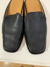 TOD'S  BLACK LEATHER MENS OPEN BACK ON THE GO LOAFERS  SANDALS ITALY  SLIP ON 8 — photo 2