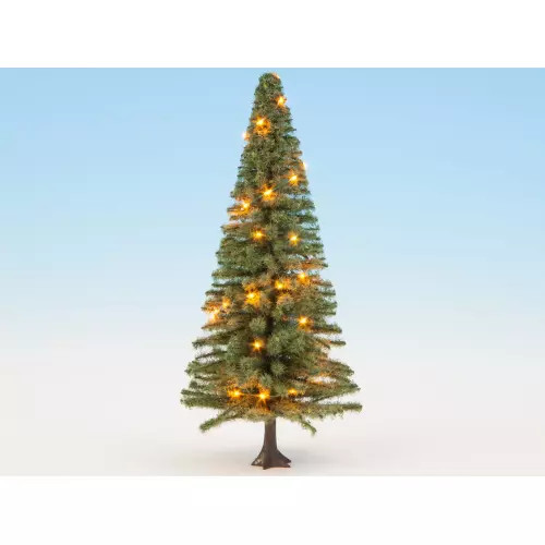 NOCH 22131 sapin de Noël miniature éclairé pour décorer un village d'hiver HO