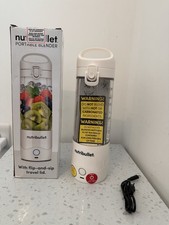 Nutribullet Portable Blender 475ml To-Go-Lid, White Powerful extractor blade