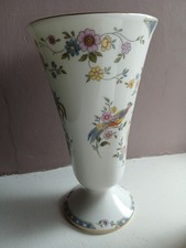 Coalport Fine Bone China, Paradise Pattern Trumpet Vase, 7". Immaculate