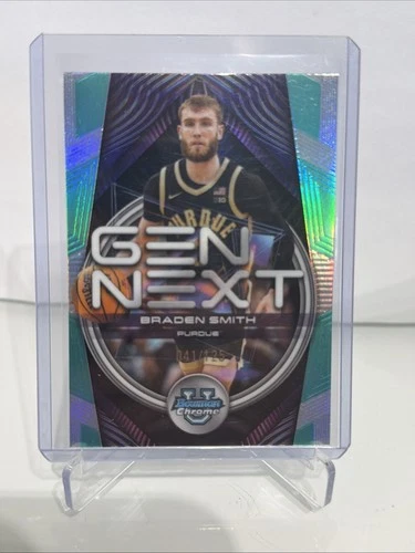 2025-26 Bowman Chrome Gen Next Aqua Refractor Braden Smith /125 Purdue